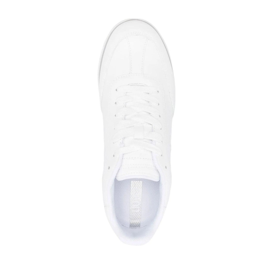 Liu Jo White Amazing 02 Low-Profile Textured Detail Leather Sneakers