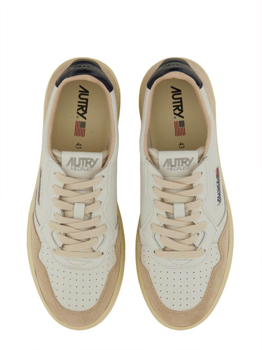 Autry Medalist Low-Top Leather Suede Sneakers