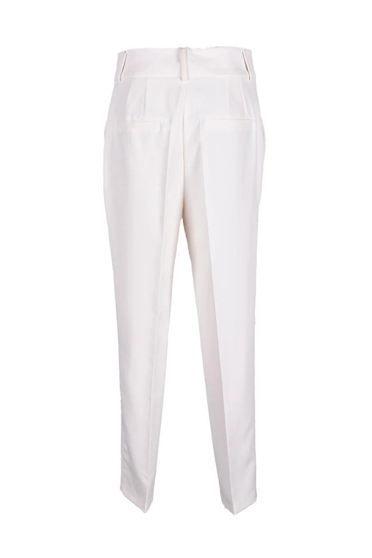 Access Fashion Tailored Vanilla Trousers With Straight Leg And Mid-Rise Waist