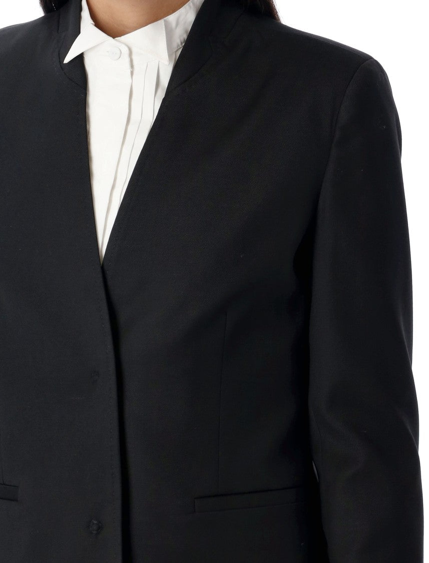 The Garment Collarless Black Douglas Blazer