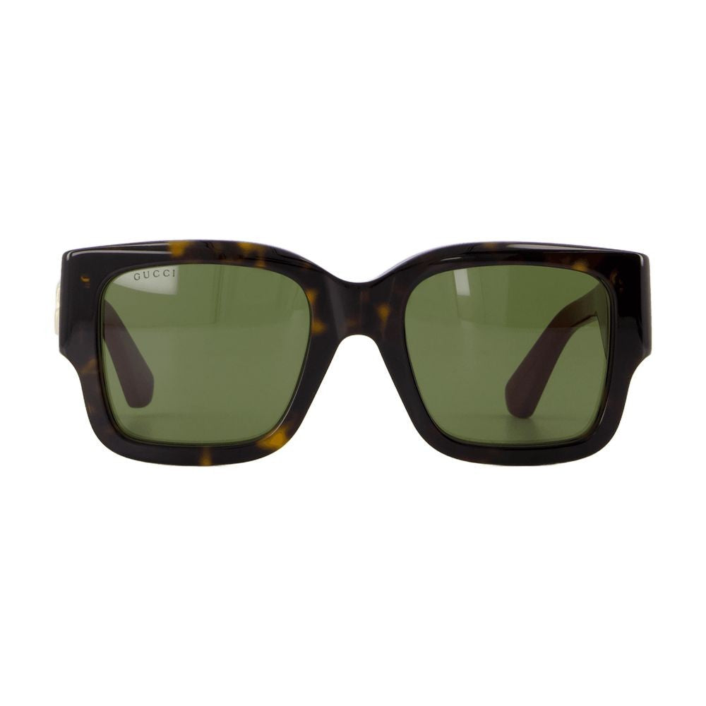 Gucci Oversized Square Frame Sunglasses With Color-Block Design