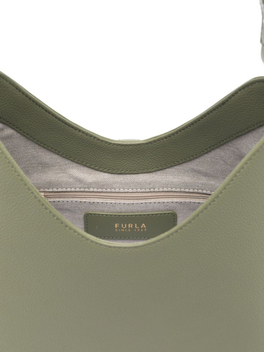 Furla Structured Pebbled Leather Handbag