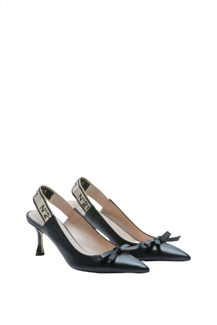 N°21 Leather Slingback Pumps