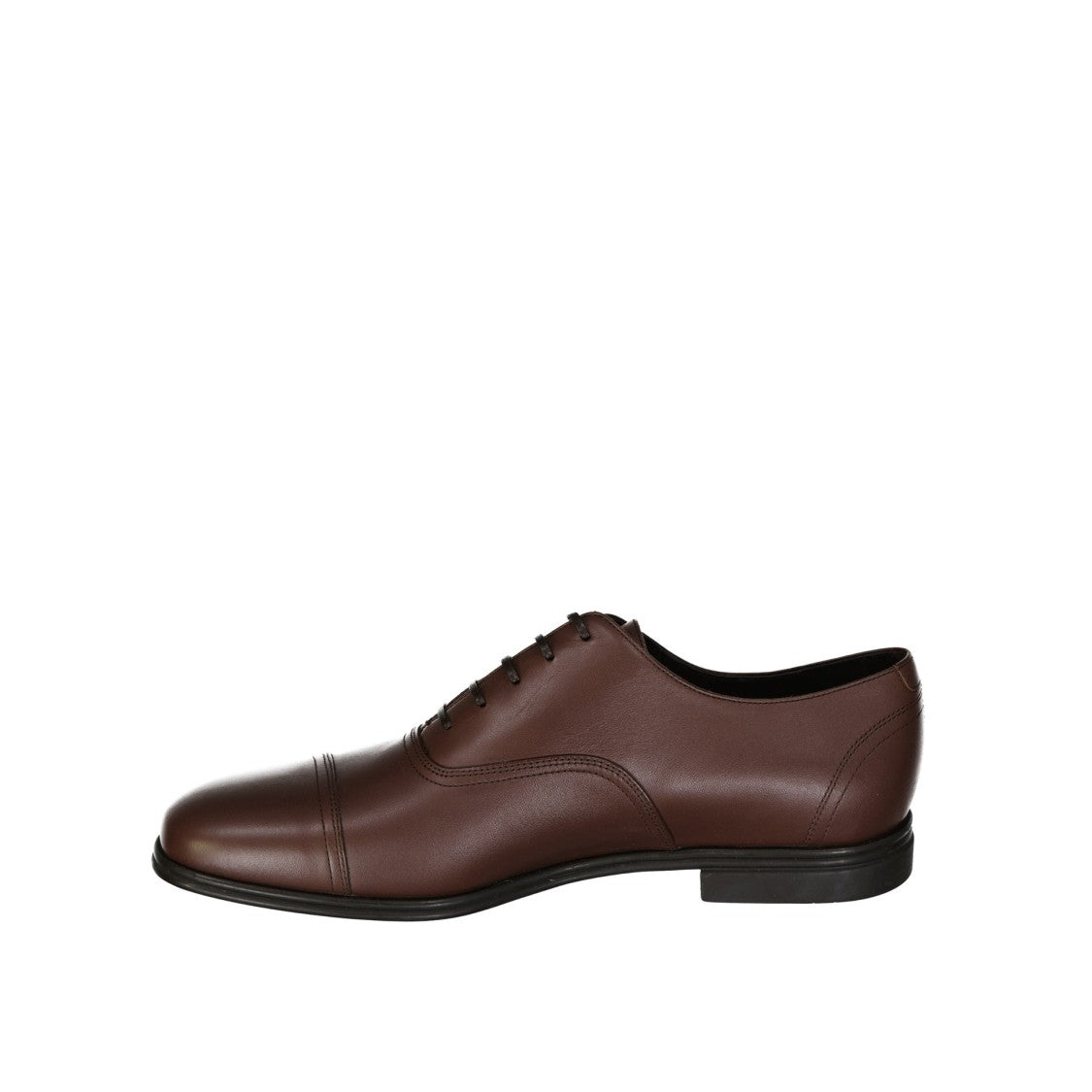 Salvatore Ferragamo Spice Leather Shoes With Polished Finish And Lace-Up Design
