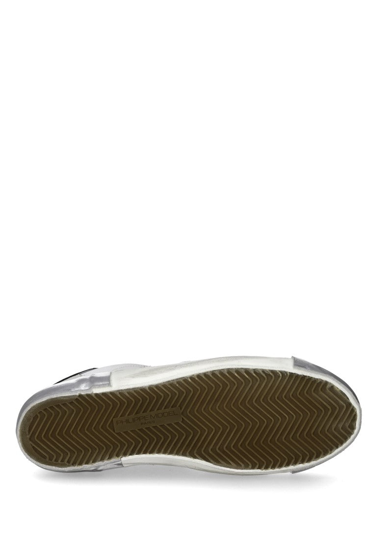 Philippe Model Paris Leather Black Trim Sneakers