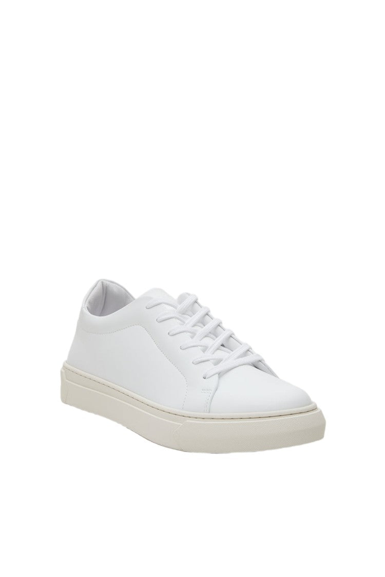 Pantofola D'oro White Calfskin Rubber Archival Footbed Sneakers