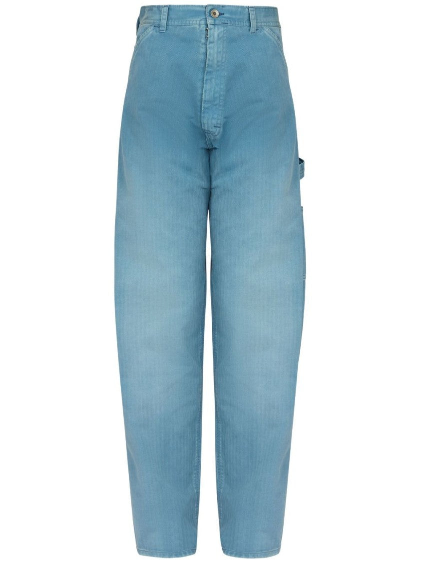 Maison Margiela Low Crotch Clear Blue Jeans
