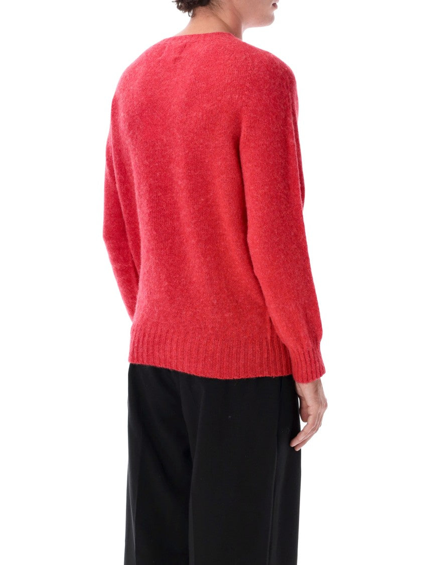Howlin Red Relaxed-Fit Shetland Wool Sweater