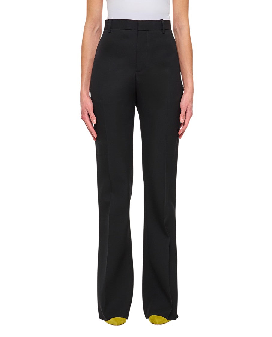Bottega Veneta Sartorial Wool Twill Flared Pants