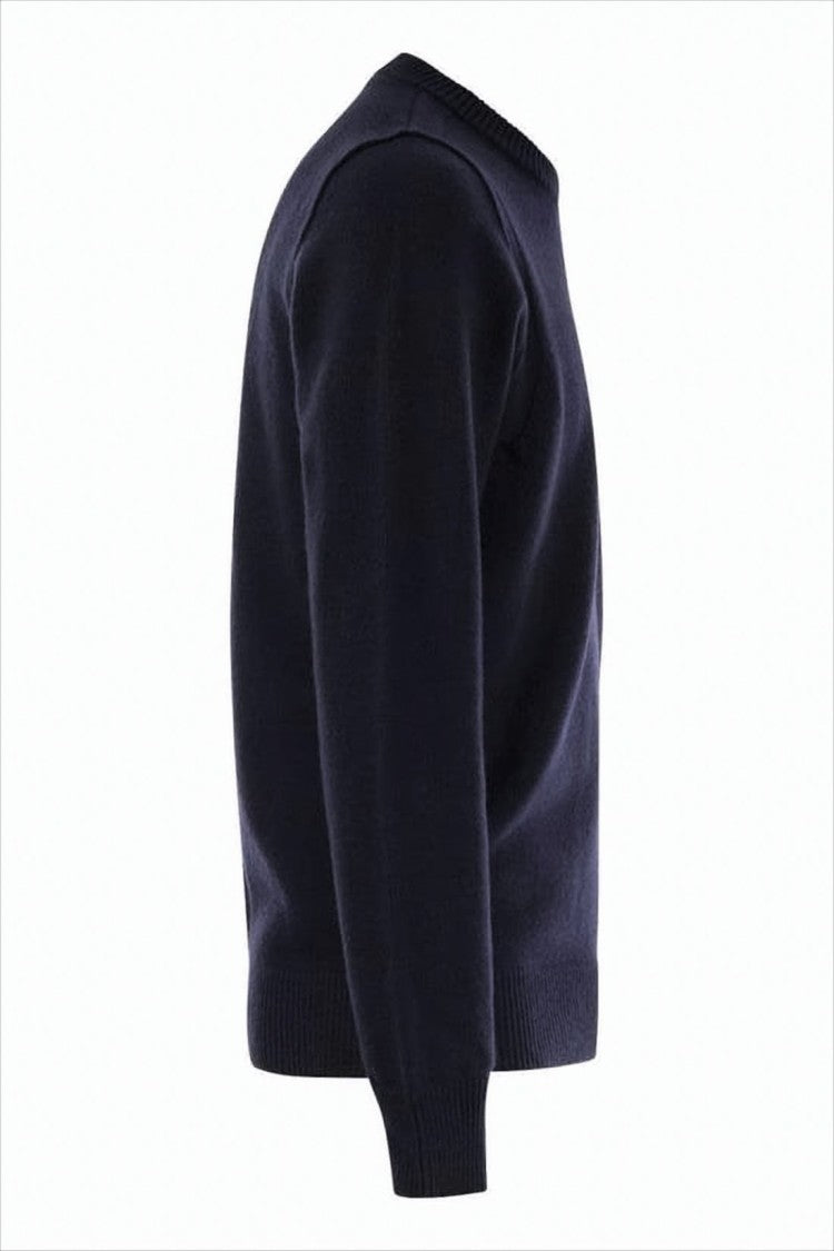 Stone Island Classic Crew Neck Sweater With Distinctive Patch Detail