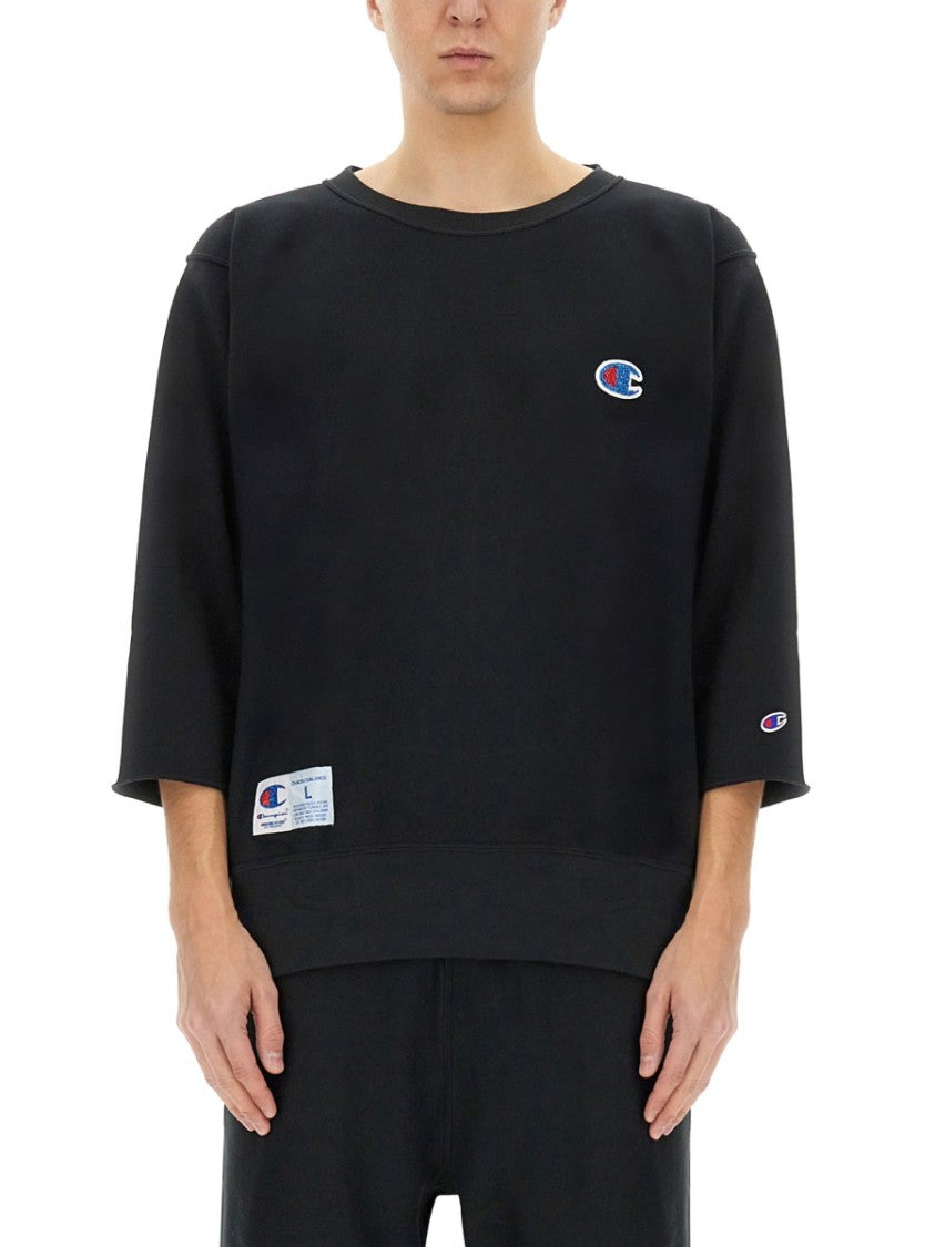 Undercover Oversized Black T-Shirt With Logo Patches