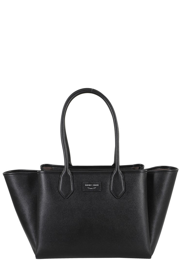 Emporio Armani Triple Compartment Textured Finish Shopping Bag