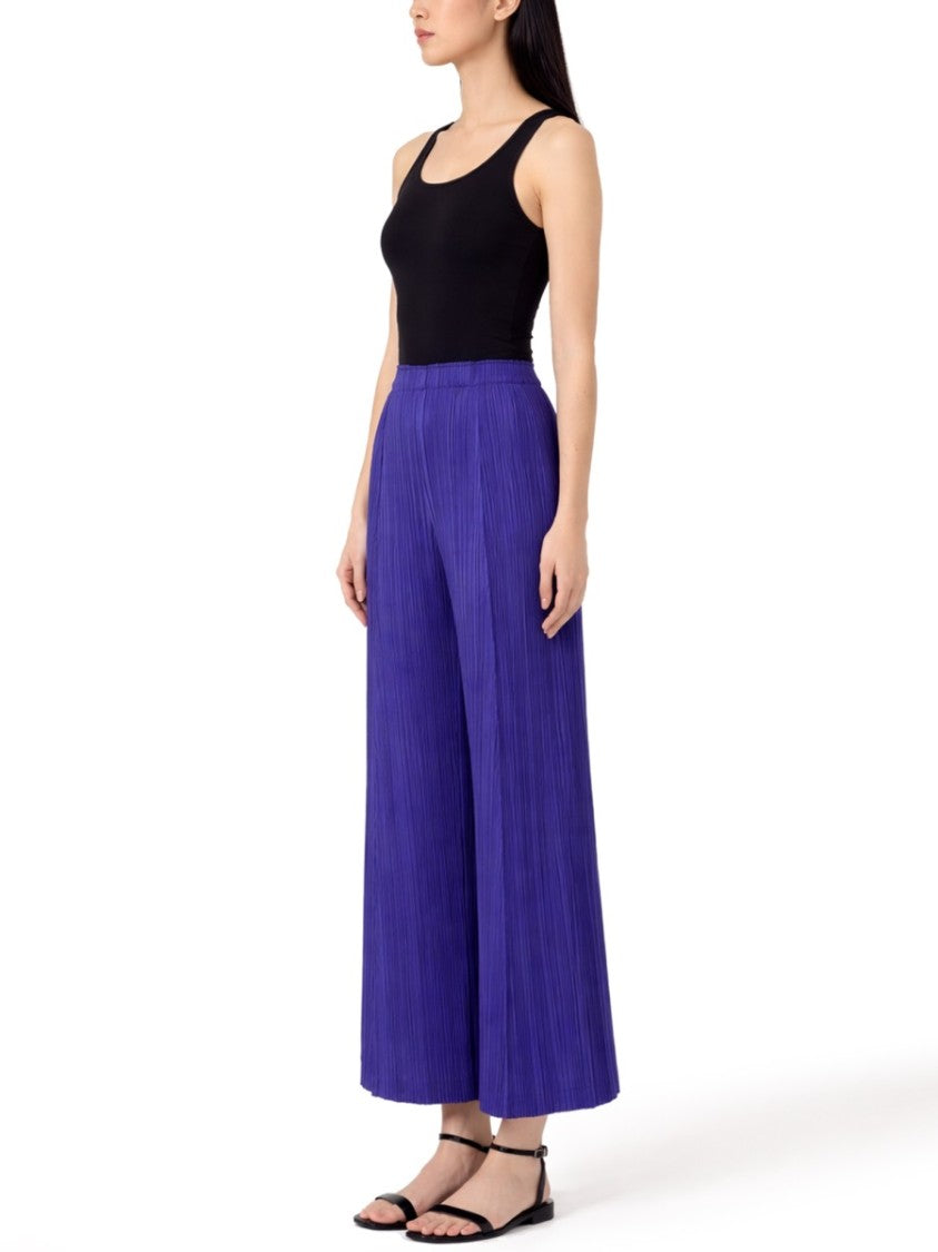 Pleats Please Issey Miyake Pleated Wide-Leg Pants With Dynamic Texture