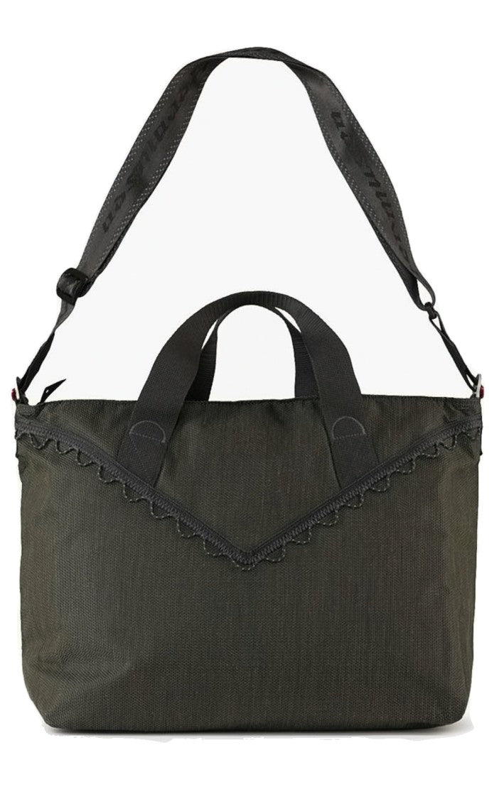 Klattermusen Textured Black Tote Bag With Zigzag Trim