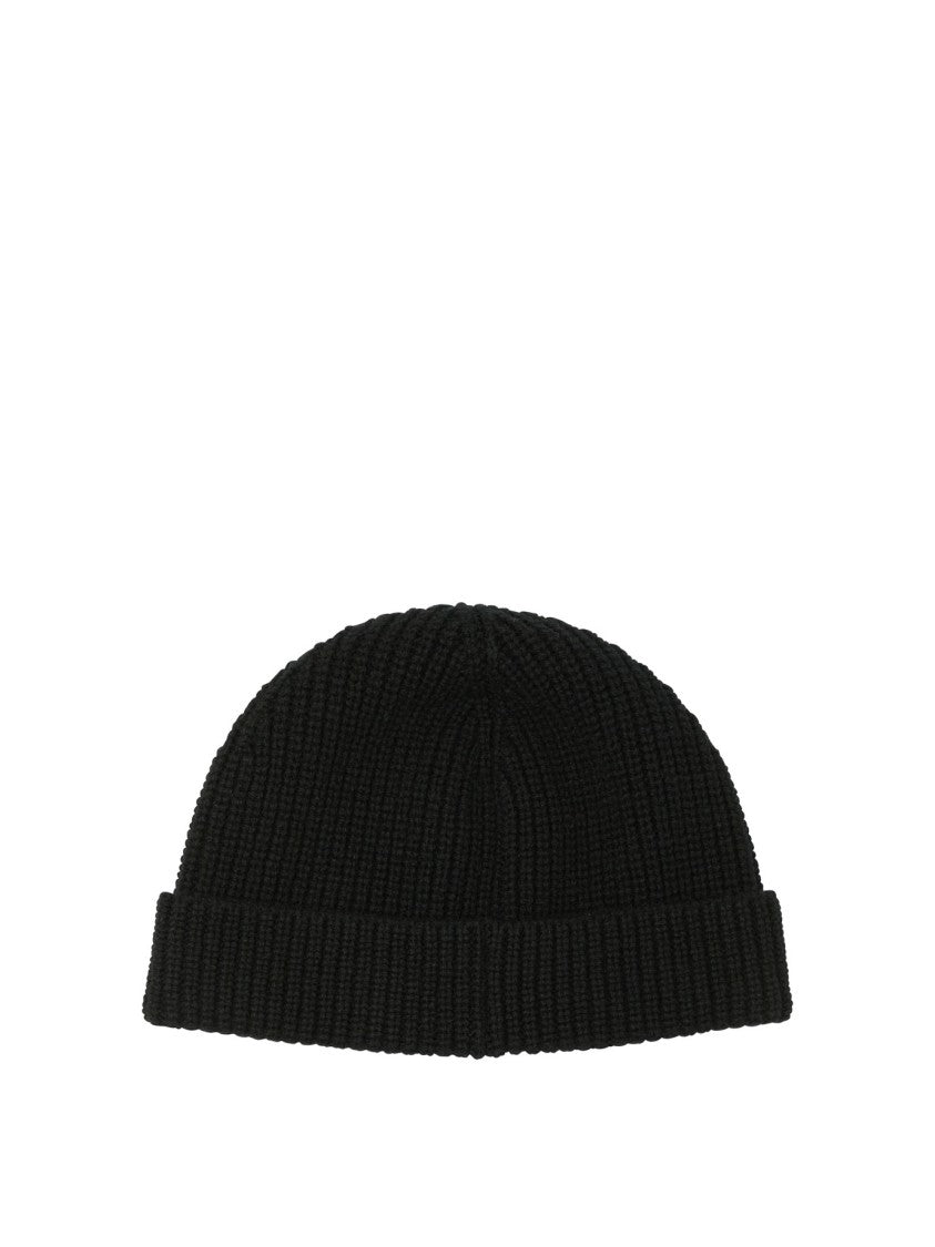 Valentino Garavani Ribbed Cashmere Hat With Folded Brim