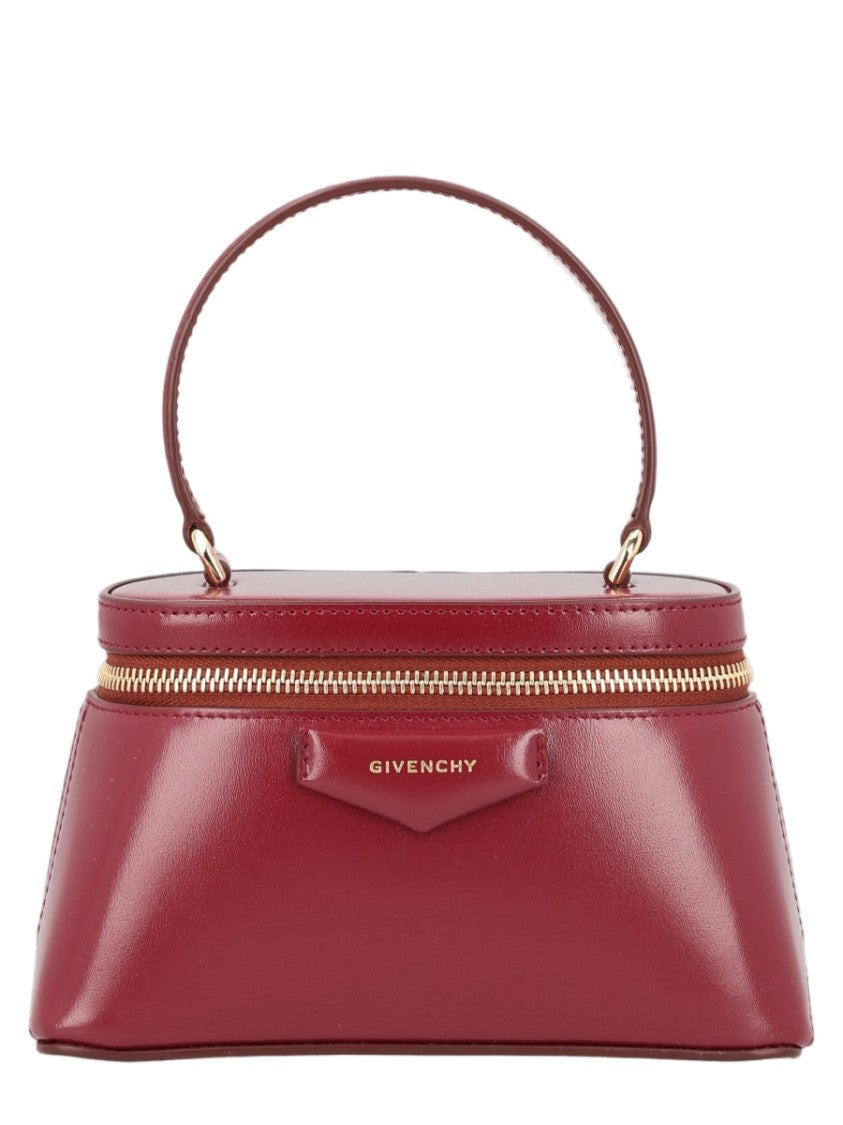 Givenchy Neutrals Antigona Glossy Trapezoidal Handbag