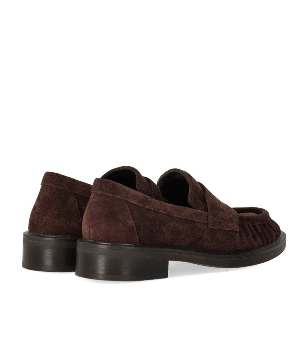 Strategia Brown Suede Loafer
