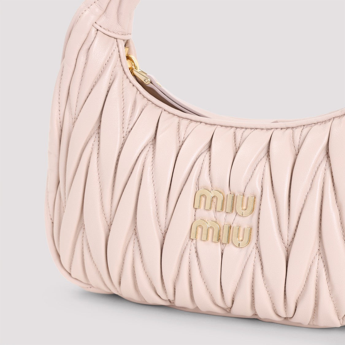 Miu Miu Quilted Lamb Leather Cipria Handbag