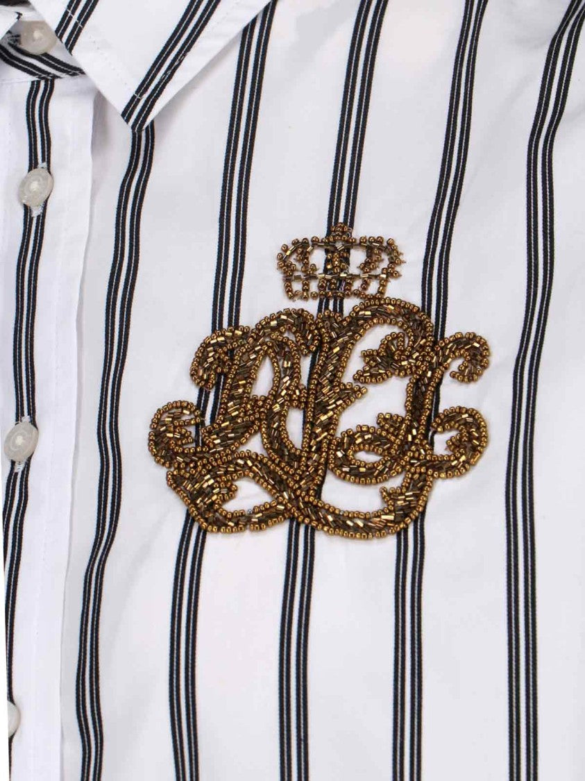 Polo Ralph Lauren Beaded Shirt – White/Striped