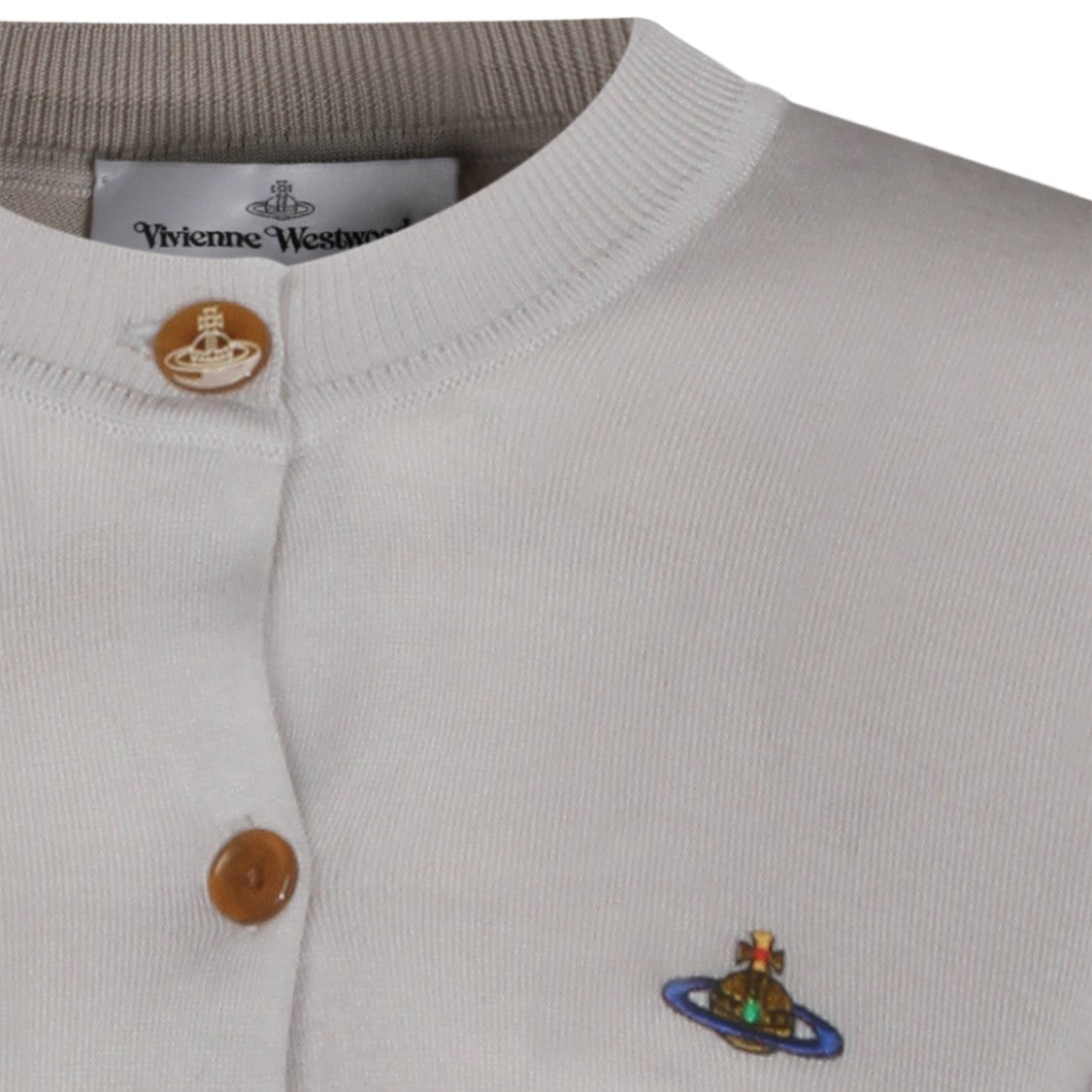 Vivienne Westwood Cropped Long-Sleeved Cardigan With Button-Down Front