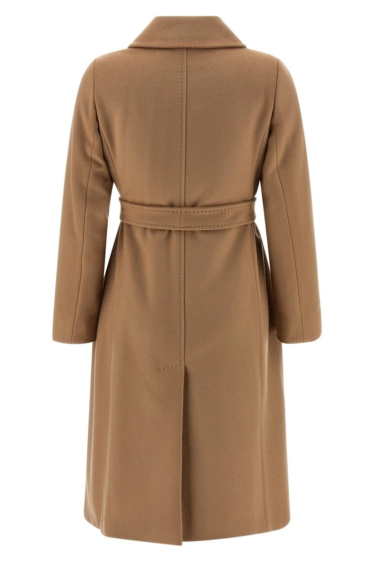 Max Mara Classic Camel Brown Virgin Wool Coat