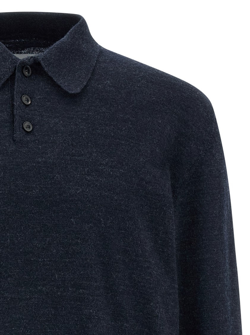 Maison Margiela Suede Patch Polo Shirt