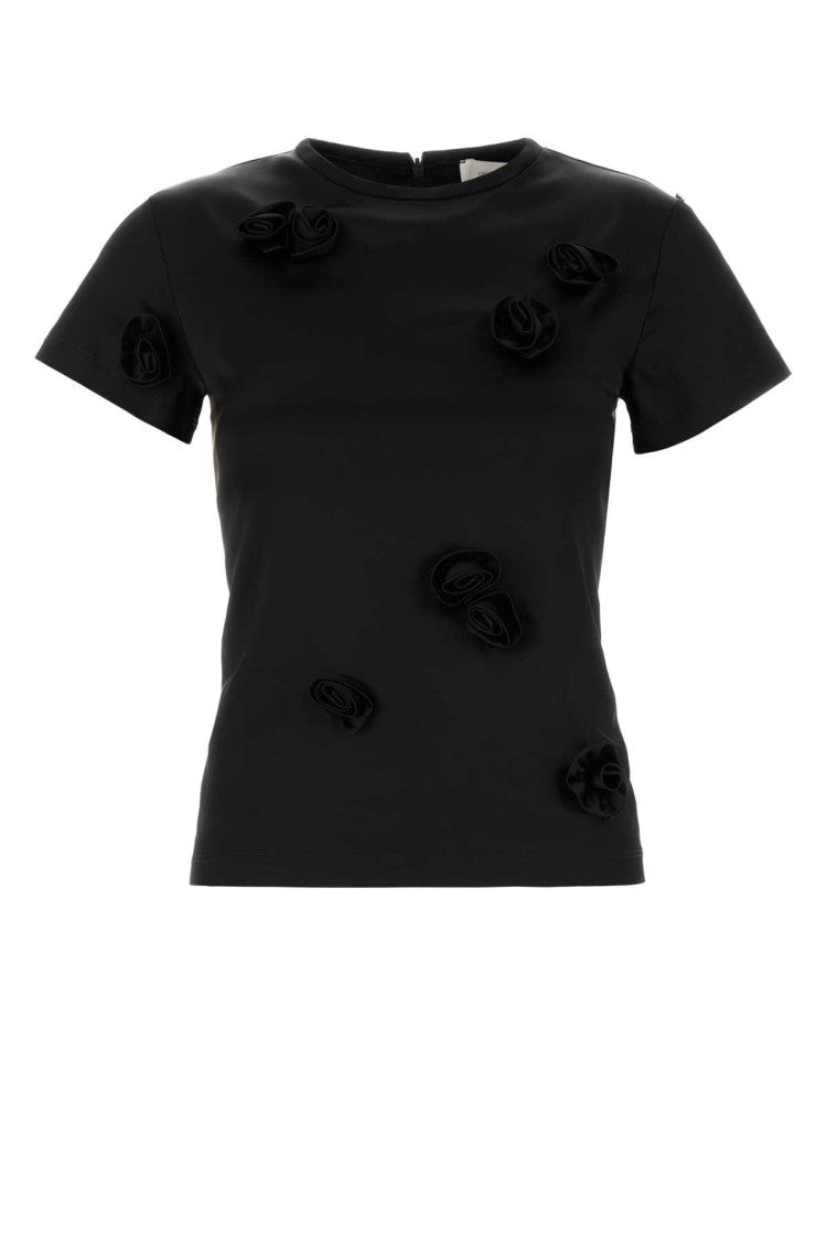Sportmax Black Satin Mendoza T-Shirt