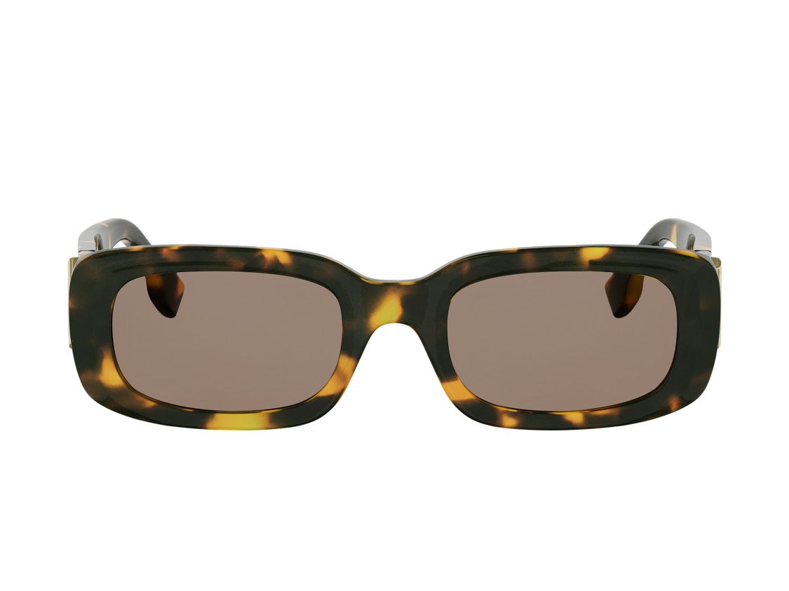 Fendi Fe40222i Oversized Square Tortoiseshell Sunglasses