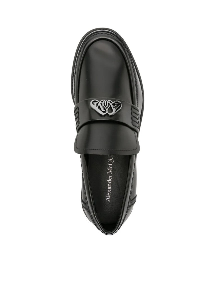 Alexander Mcqueen Seal Logo Plaque Loafers