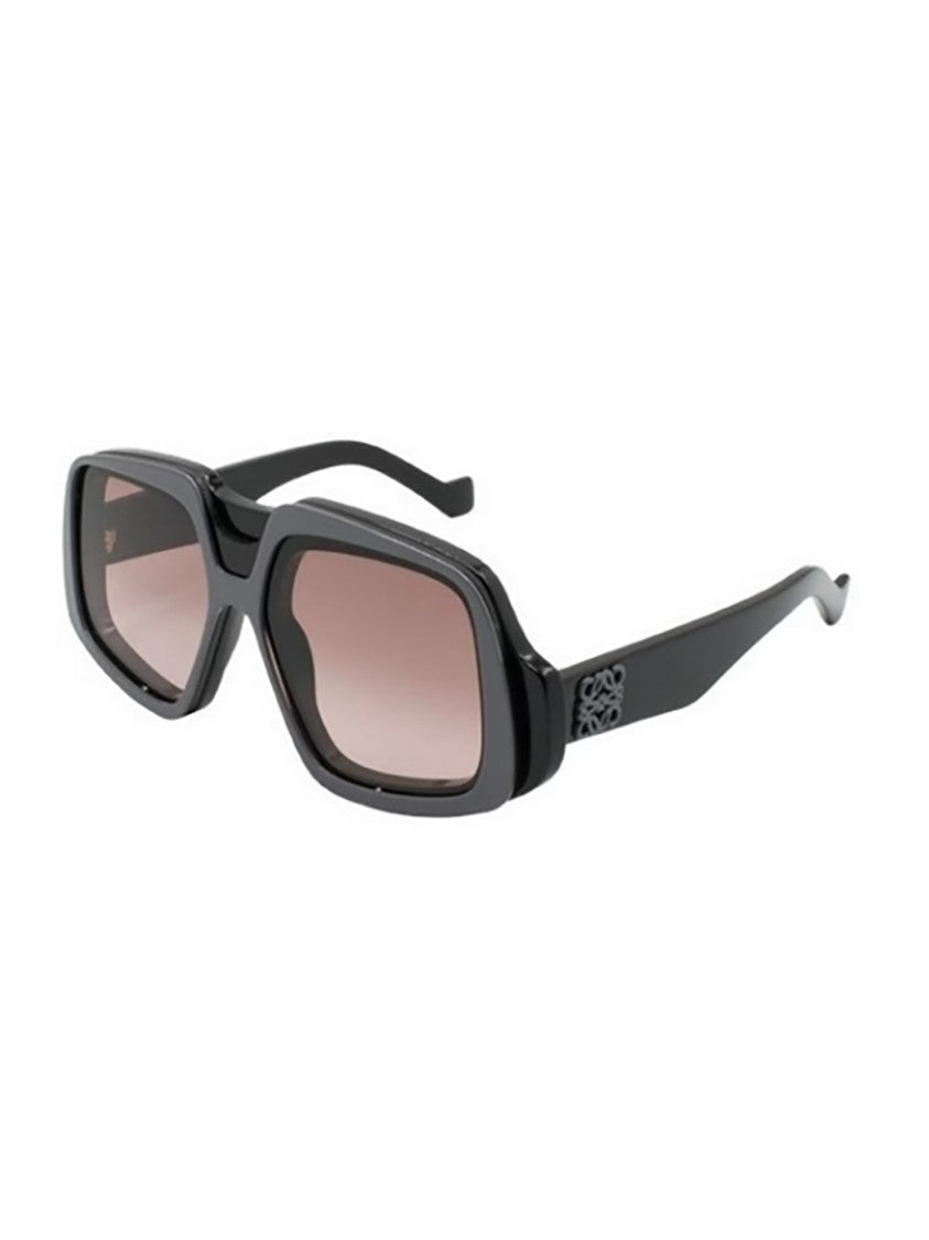 Loewe Lw40194i Bold Rectangular Acetate Sunglasses