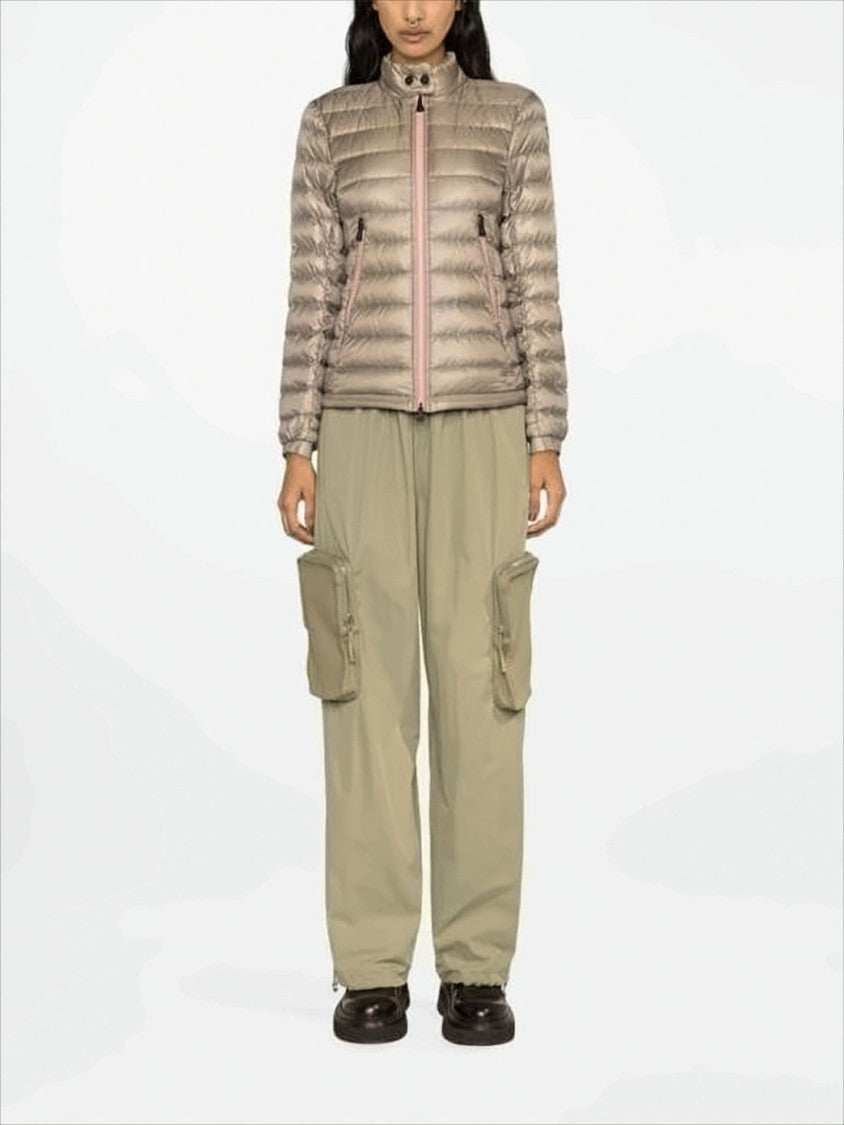 Moncler Quilted Down Jacket With High Collar