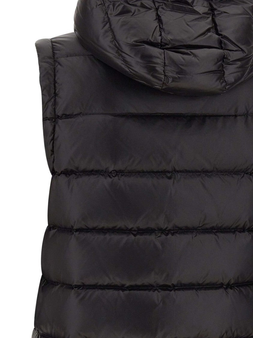 Peuterey Hooded Padded Vest With Horizontal Quilting