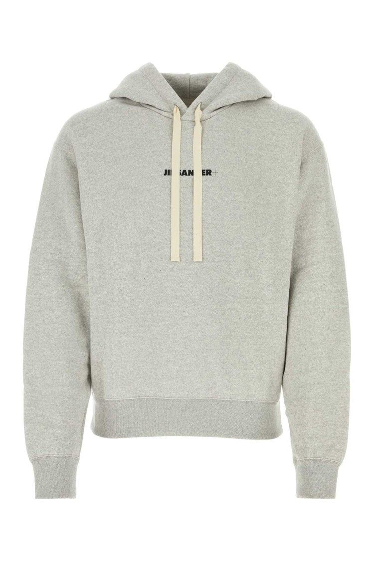 Jil Sander Light Grey Cotton Sweatshirt