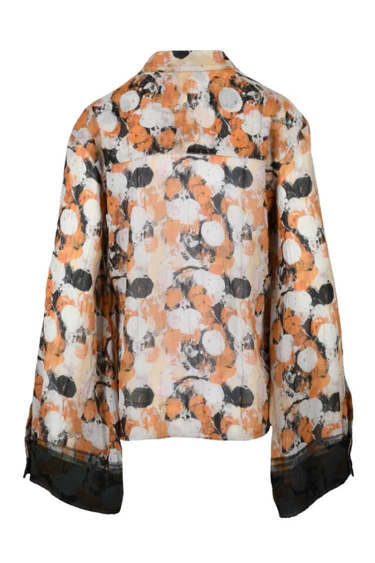 Aviù Fluid Abstract Pattern Shirt With Button-Down Front