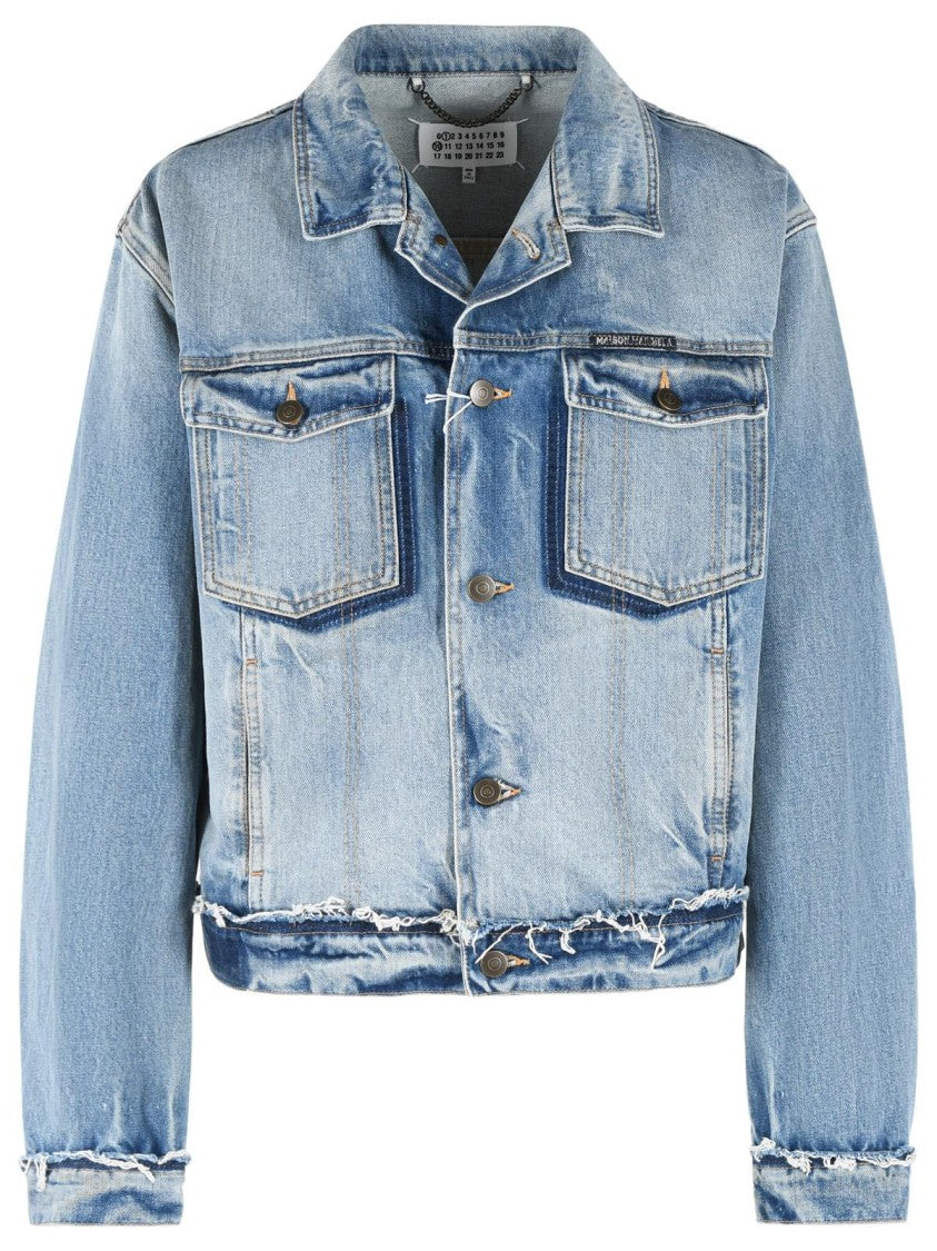 Maison Margiela Light Blue Cotton Jacket