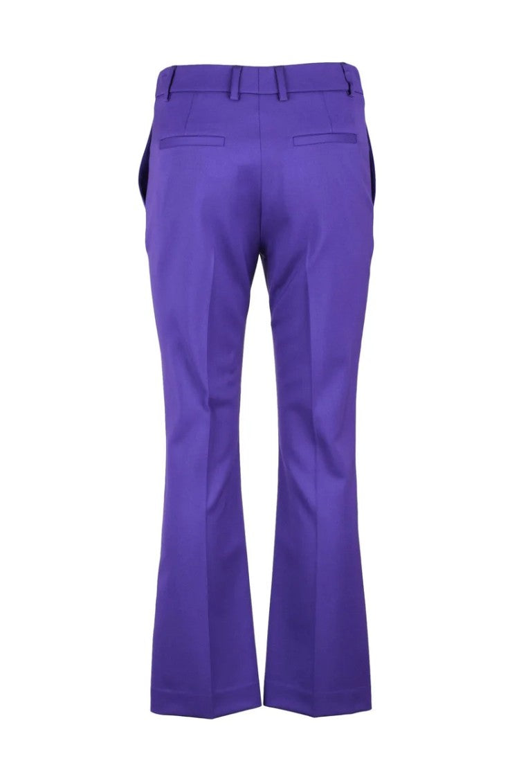Ql2  Quelledue Straight Leg Trousers - Purple