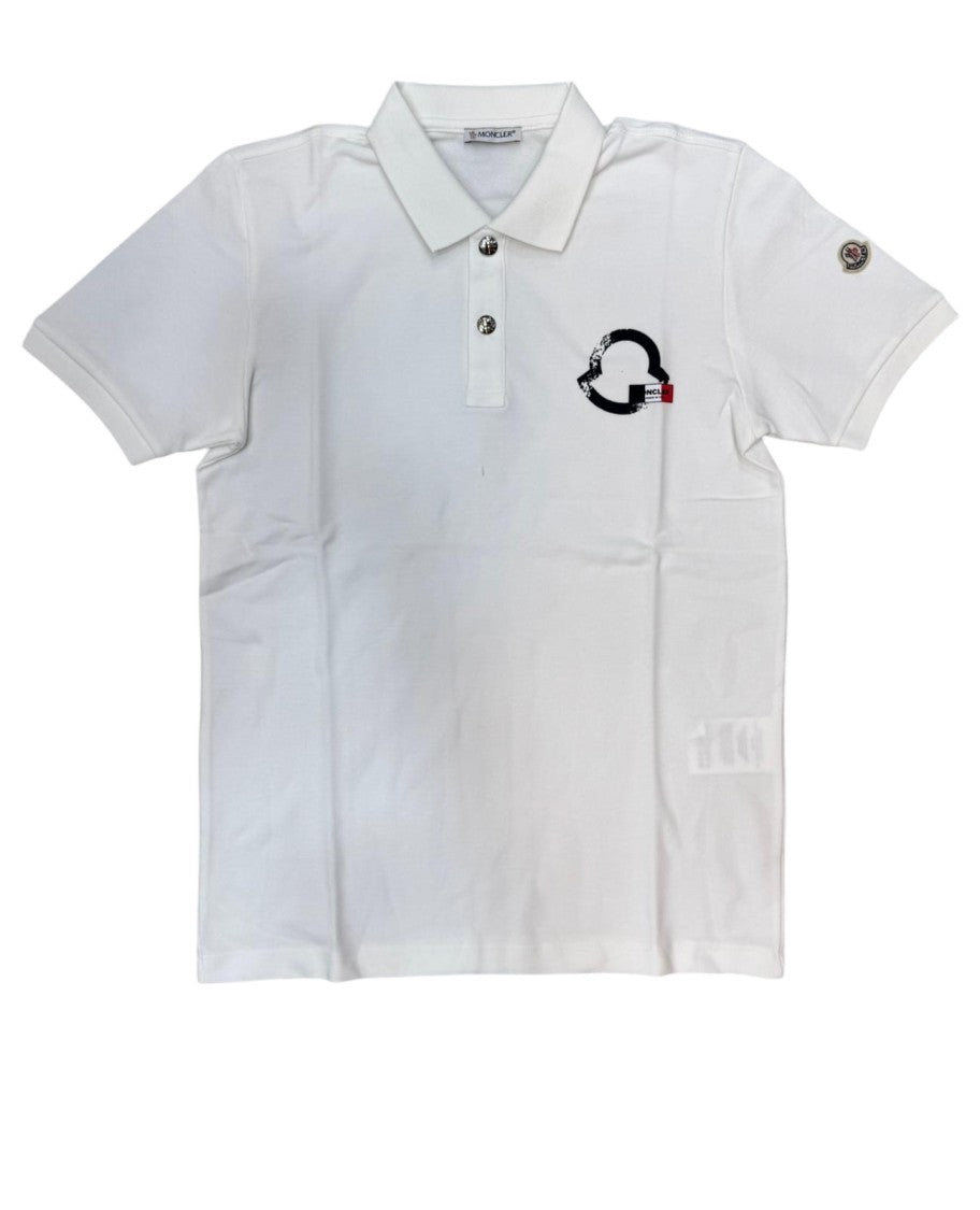 Moncler Short-Sleeve Polo Shirt With Traditional Collar