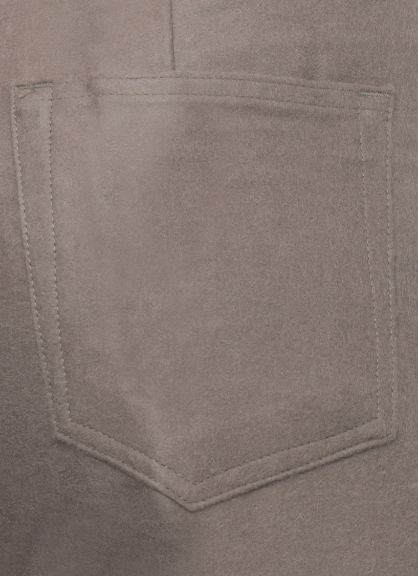 Rick Owens Straight-Leg Fabric Pants With Five-Pocket Design