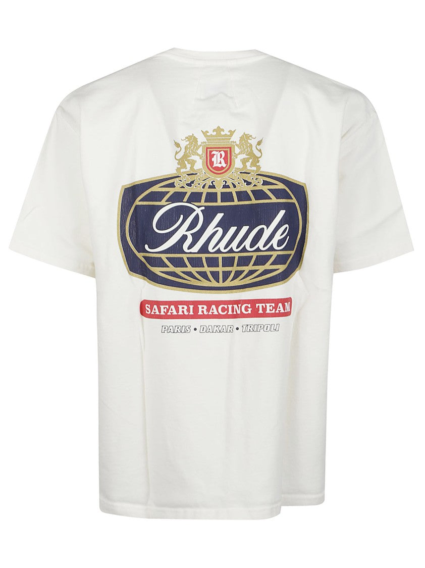 Rhude Safari Crest Graphic Cotton T-Shirt