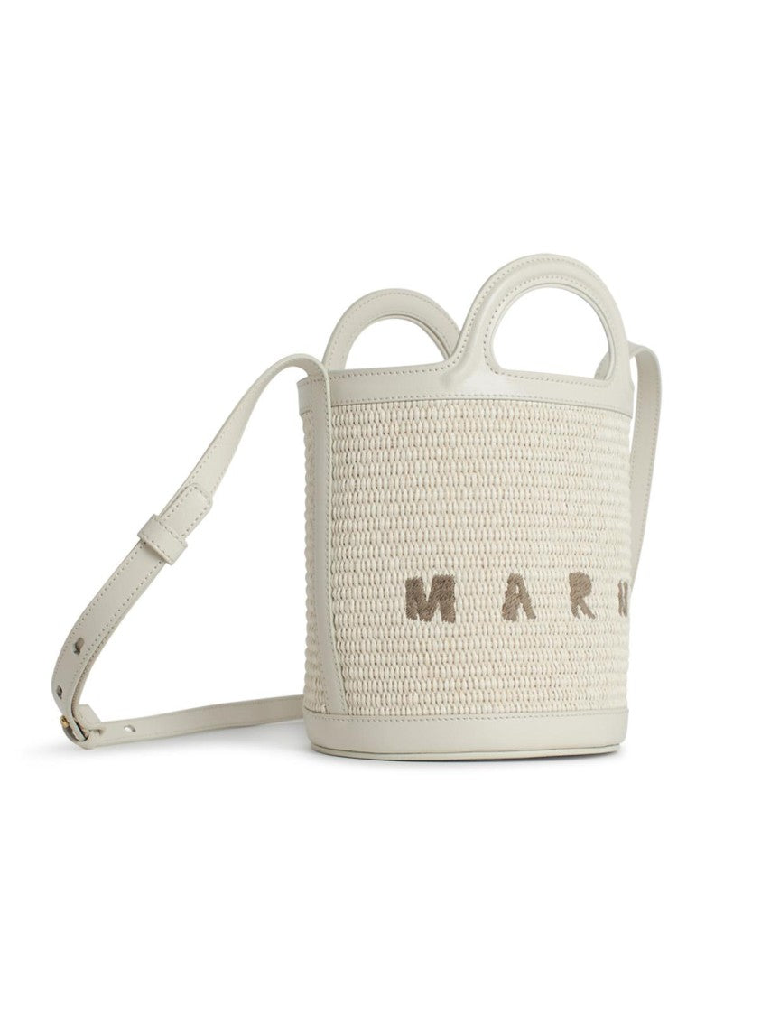 Marni Tropicalia' White Leather Blend Bag