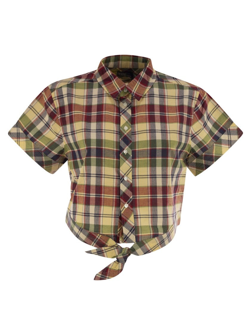 Polo Ralph Lauren Short Shirt In Plaid Cotton