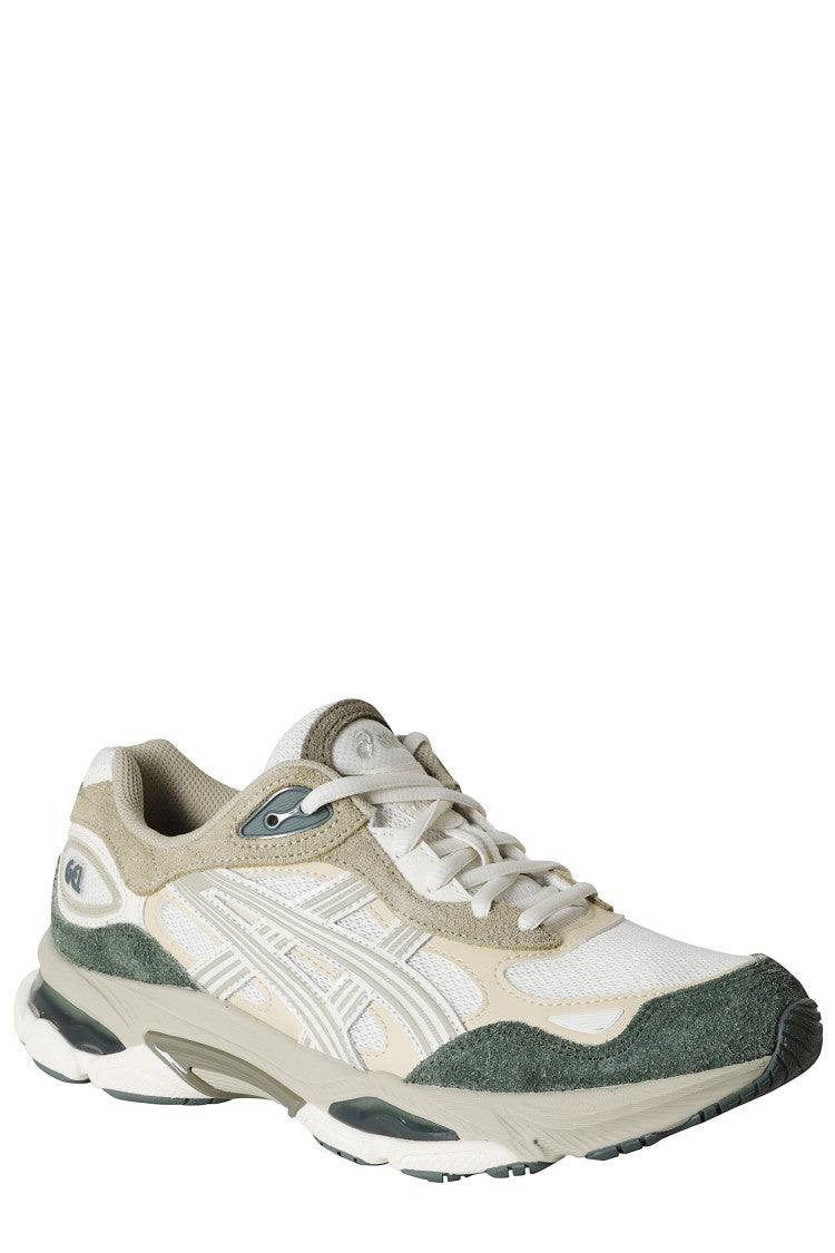 Asics Gel Nyc 2.0 Cream Green Mesh Suede Sneakers