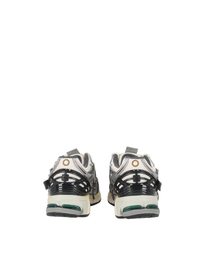 New Balance Silver Metallic Synthetic-Mesh Sneakers