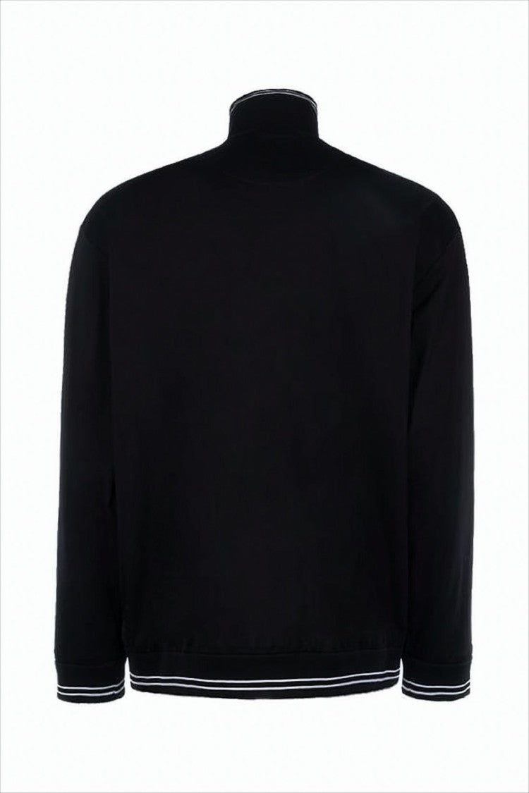 Prada Hooded Sweatshirt With Contrast Stripes