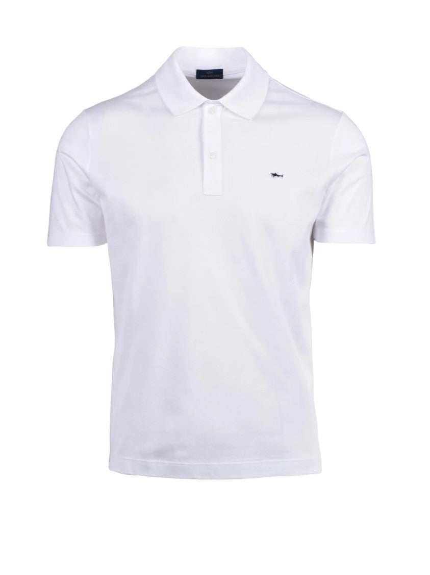 Paul & Shark White Cotton Regular Polo Shirt