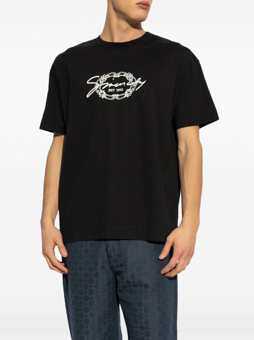 Givenchy Graphic Print Black Crew Neck T-Shirt