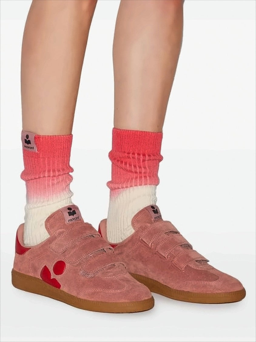 Isabel Marant Suede Sneakers With Velcro Straps