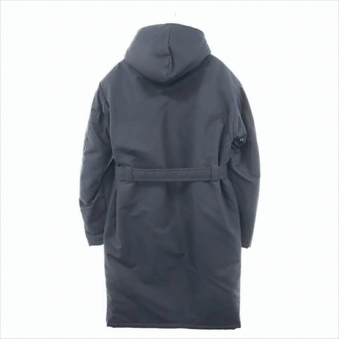 Prada Long Hooded Casual Jacket With Pouch And Belted Waist