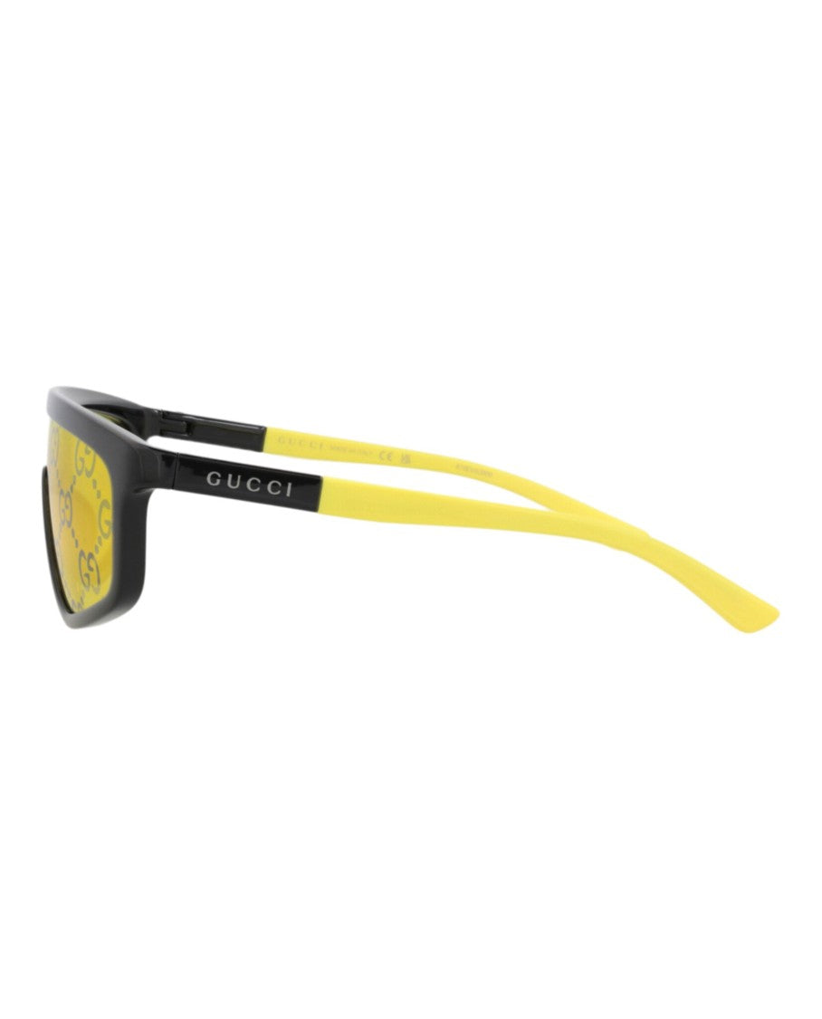 Gucci Shield-Frame Injection Sunglasses