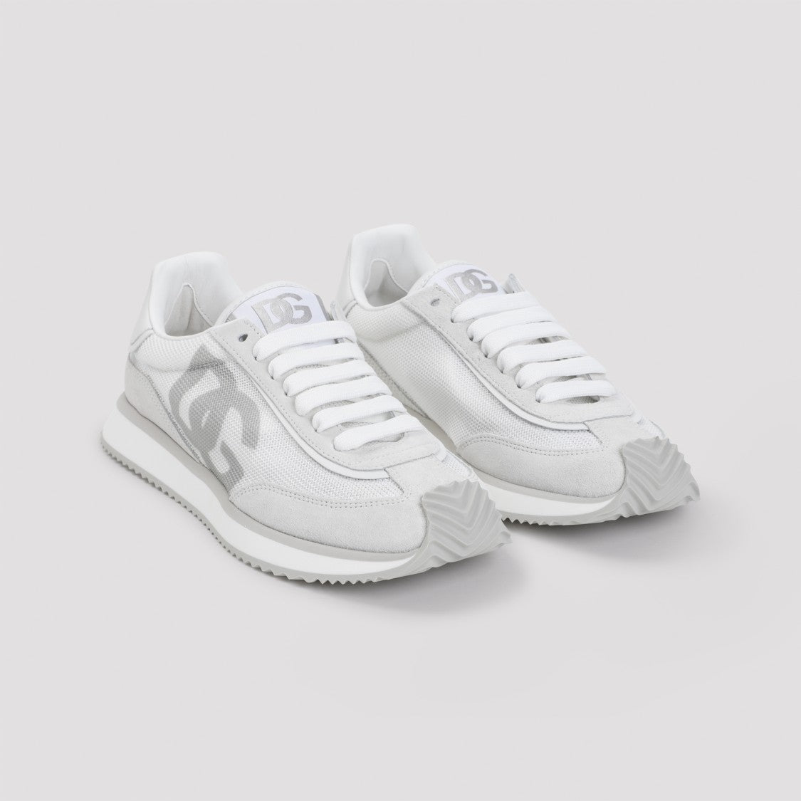 Dolce & Gabbana White Calf Leather Sneakers